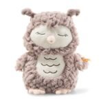 Steiff Kuscheltier Ollie Eule, Süßes Stofftier, Jungen, Mädchen & Babys ab 0 Monaten, Friends, Plüschtier 23 cm, Beige
