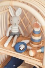 Jollein 037-001-65366 Stofftier Kuscheltier Hase Kaninchen Junge Joey grau 50 cm – Bild 7