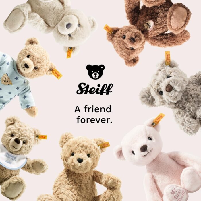 Steiff Kuscheltier Dinkie Esel, Süßes Stofftier mit Kunststoffaugen, Kinder, Jungen & Mädchen, Friends, Plüschtier 20 cm – Bild 3