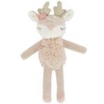 Bieco Kuscheltier Reh Ella mit Rassel | Baby Kuscheltier ab 0 Monate Stofftier Baby Plüschtier Reh rentier